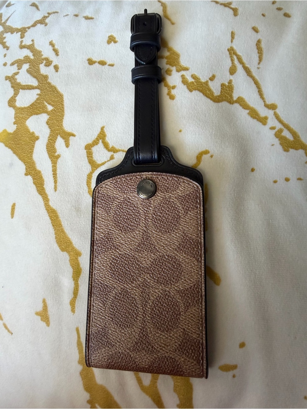 Coach Leather Luggage Tag